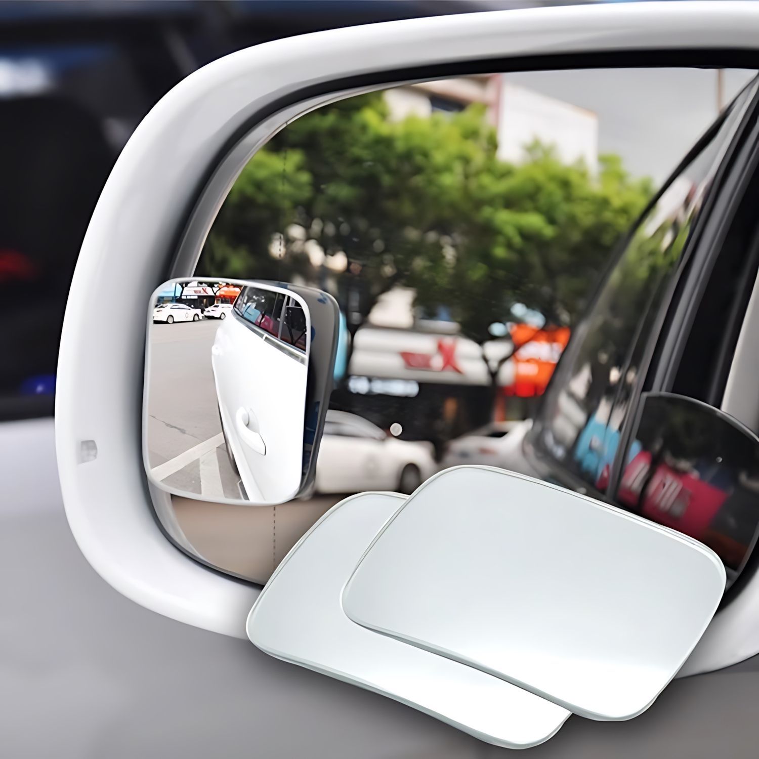 Blind Spot Mirror Wide Angle Convex 2Pcs - Espelho de ponto cego para carro,