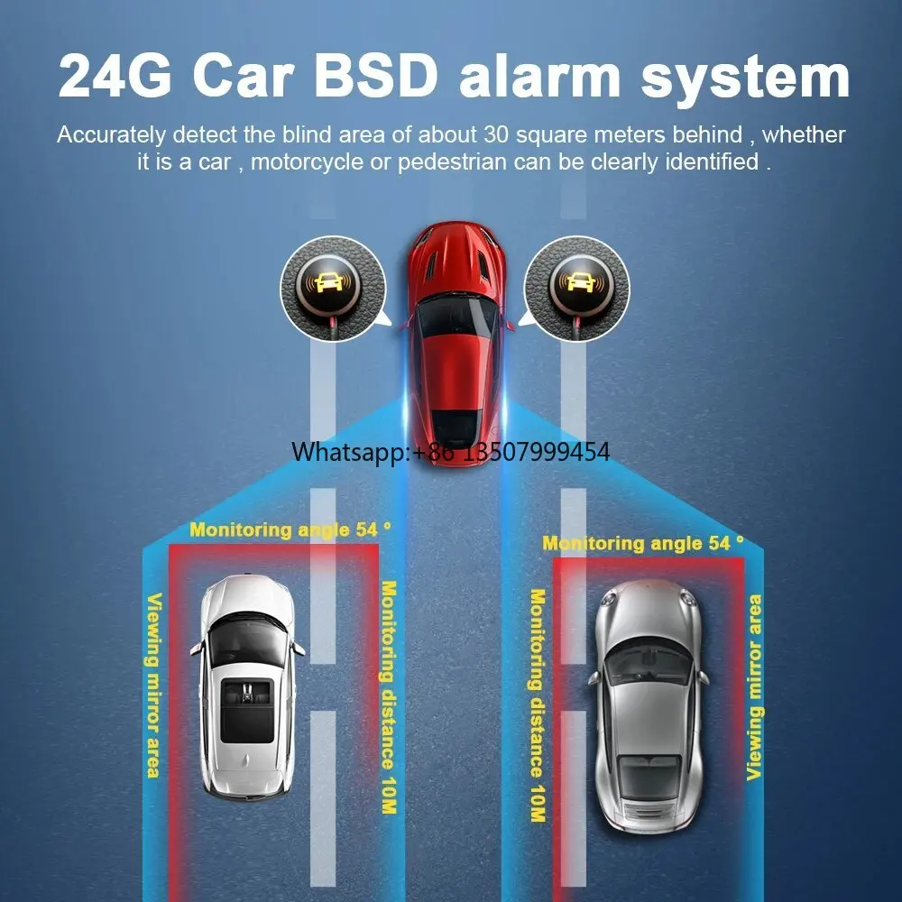 Blind Spot Detection System 24Ghz Radar - Sistema universal de detecção de ponto