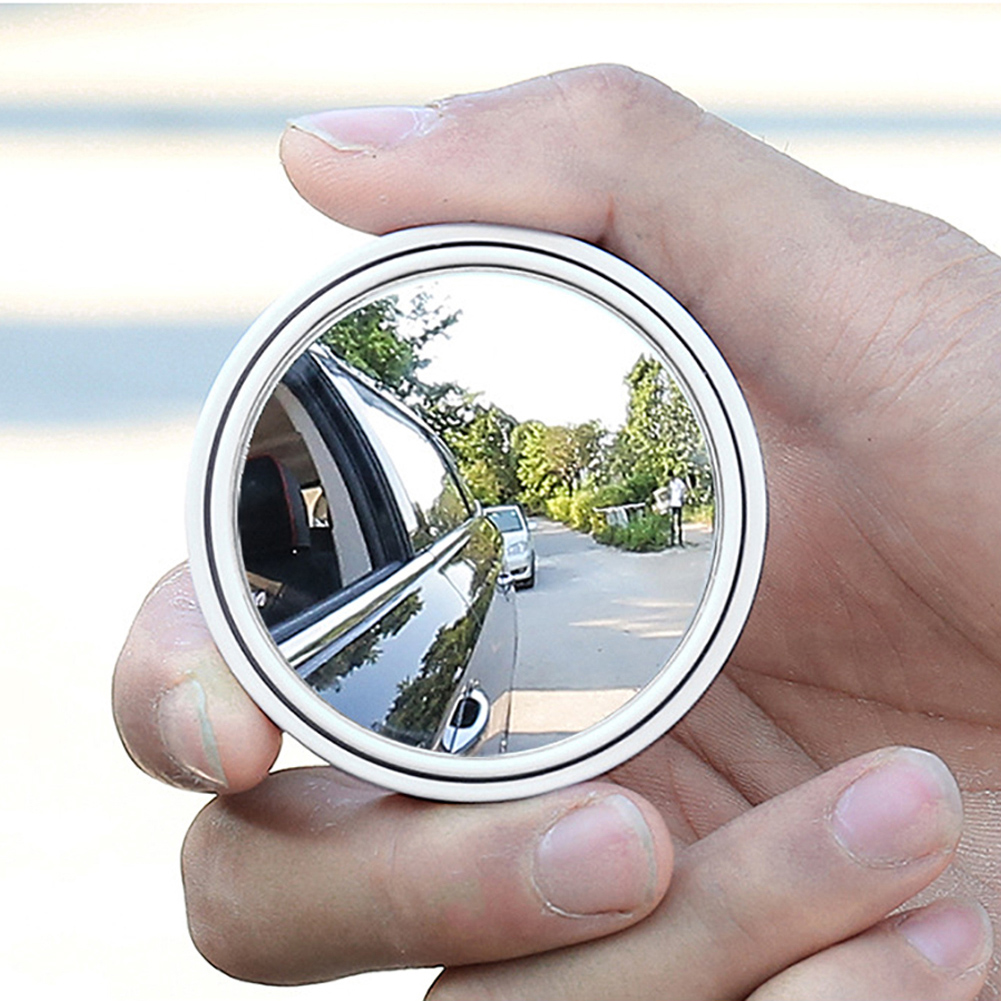 Blind Spot Mirror Wide Angle Convex 2Pcs - 2 pces carro redondo quadro convexo