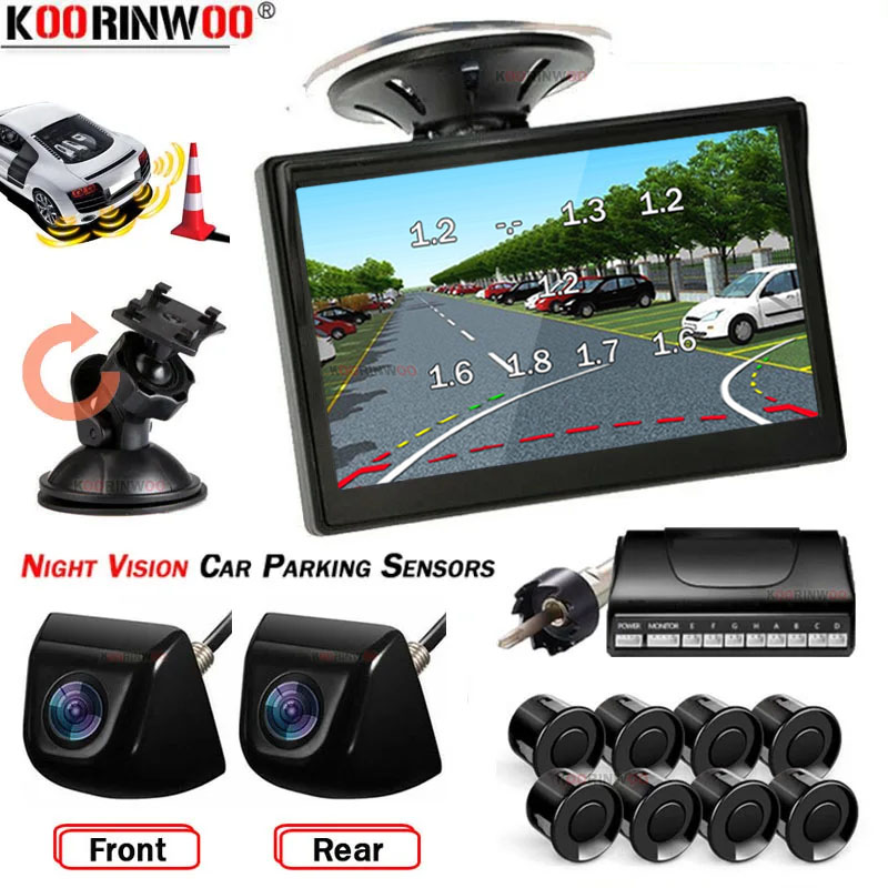 Car Parking Sensor 8 Sensor Front Rear - Sistema Inteligente Koorinwoo para Carros: Sensores