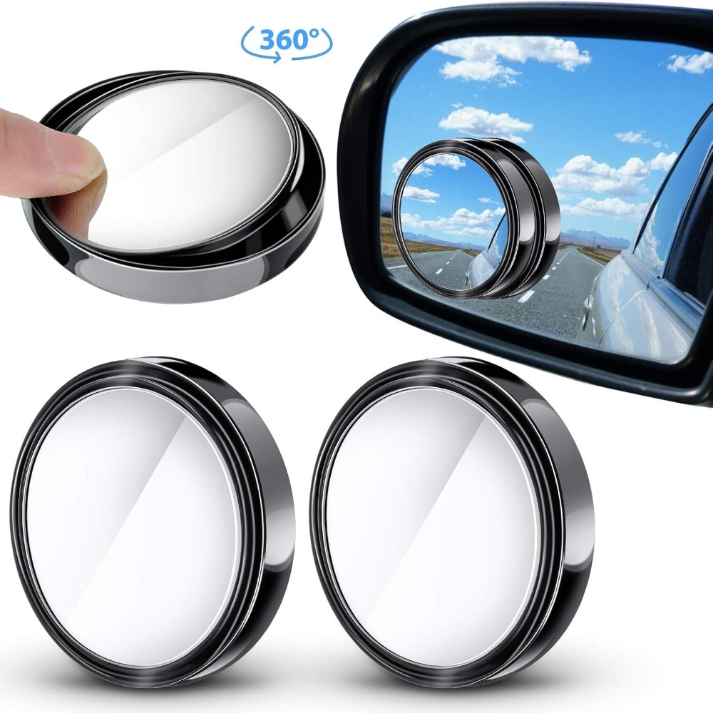 Blind Spot Mirror Wide Angle Convex 2Pcs - 2 Peças Espelho Convexo Auxiliar de