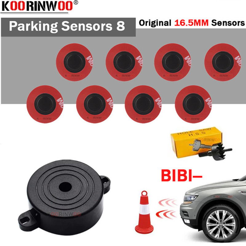 Car Parking Sensor 8 Sensor Front Rear - Sensores de Estacionamento Koorinwoo 8 Sensores