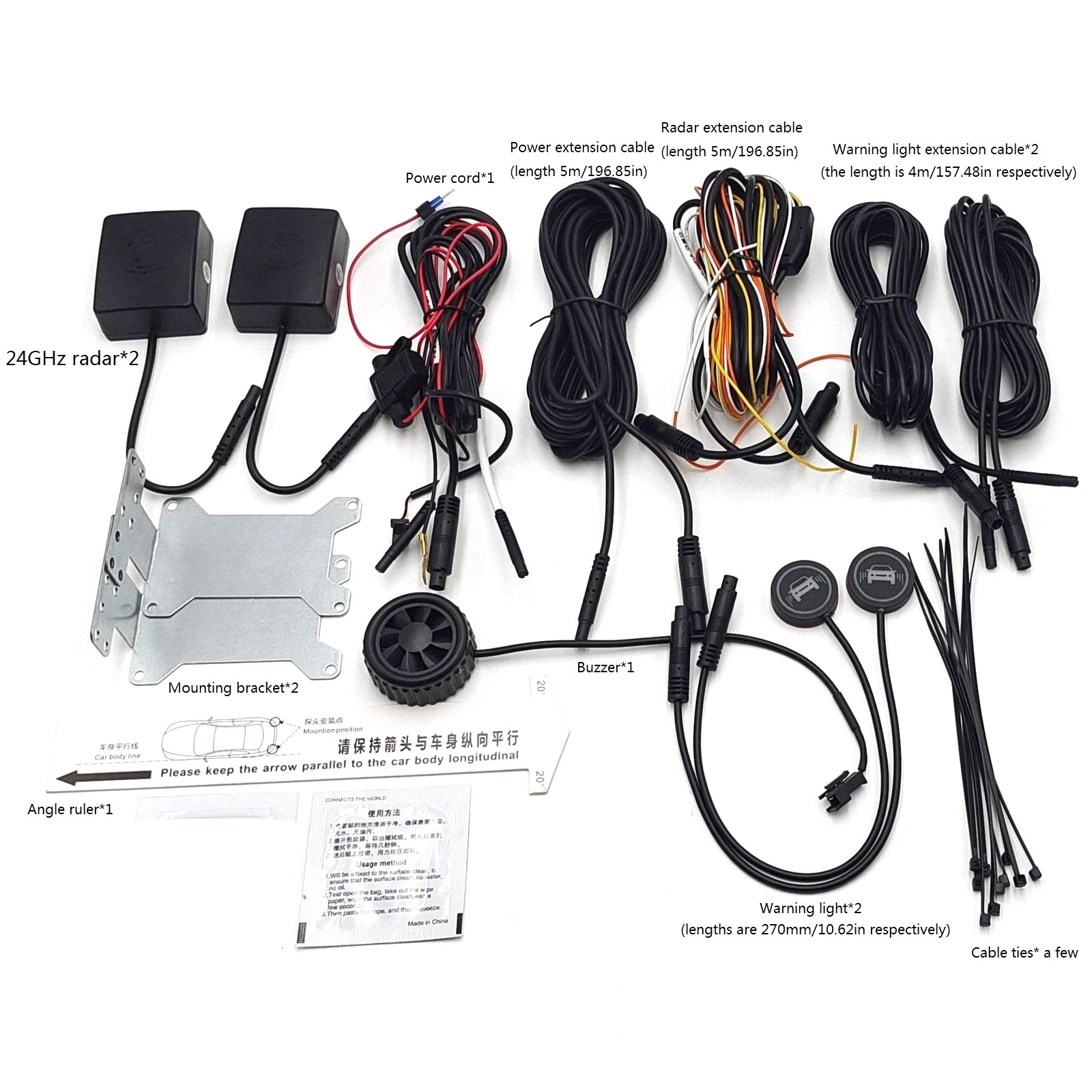 Blind Spot Detection System 24Ghz Radar - BSD, BSD, Assistente de Monitoramento de