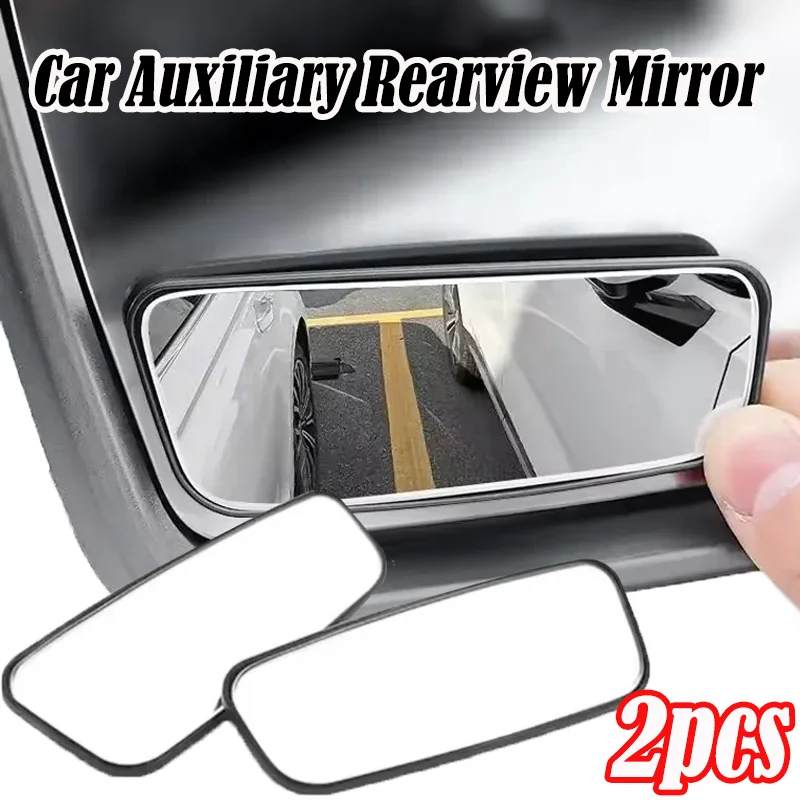 Blind Spot Mirror Wide Angle Convex 2Pcs - Espelho Convexo Auxiliar Ajustável para Carro,