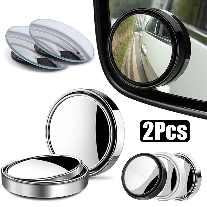 360 °   Espelho Convexo Redond - Blind Spot Mirror Wide Angle Convex 2Pcs avaliação e preço