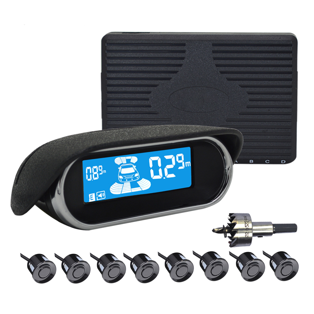 Sensores de estacionamento par - Car Parking Sensor 8 Sensor Front Rear avaliação e preço