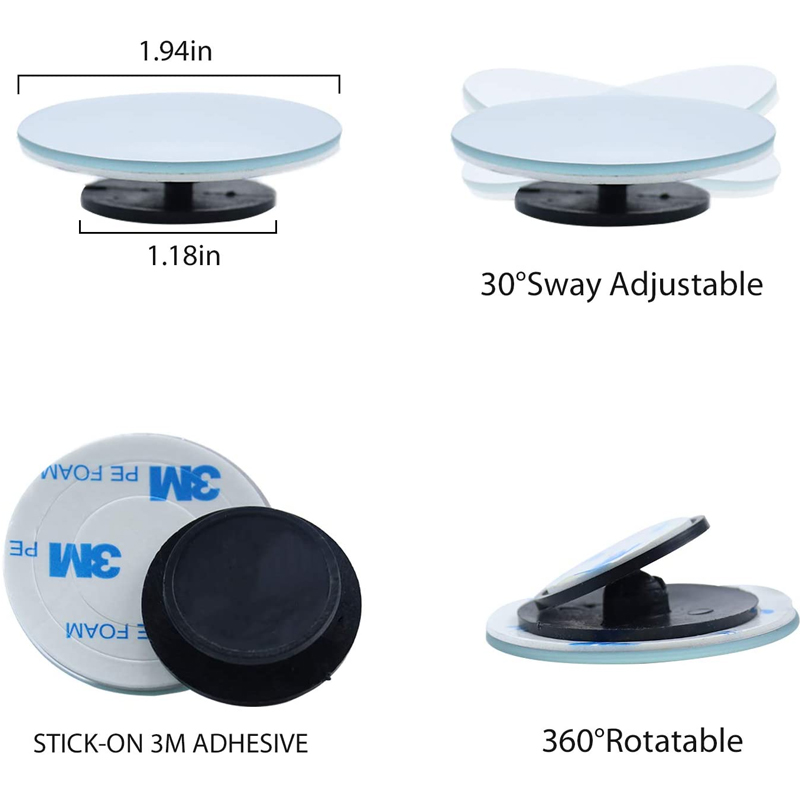 Carro ajustável Blind Spot Esp - Blind Spot Mirror Wide Angle Convex 2Pcs avaliação e preço
