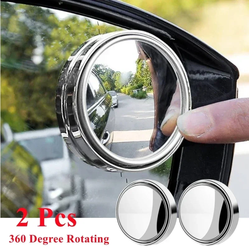 2 unidades de espelho convexo  - Blind Spot Mirror Wide Angle Convex 2Pcs avaliação e preço