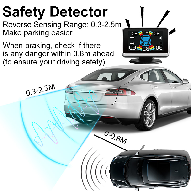 Kit de 8 Sensores de Estaciona - Car Parking Sensor 8 Sensor Front Rear avaliação e preço