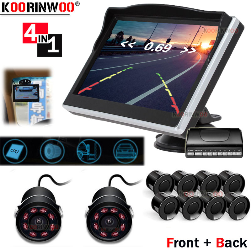 Monitor de Carro Koorinwoo 360 - Car Parking Sensor 8 Sensor Front Rear avaliação e preço
