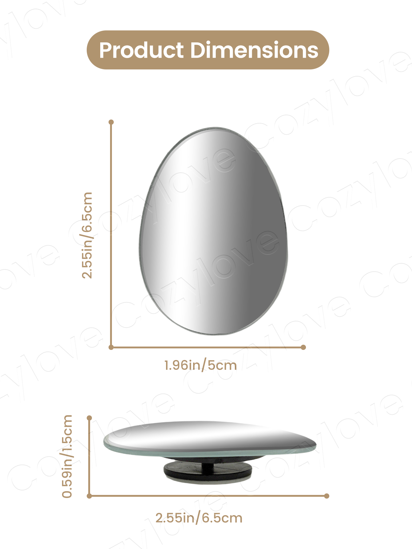2 espelhos ovais para ponto ce - Blind Spot Mirror Wide Angle Convex 2Pcs avaliação e preço