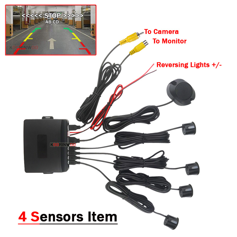 Koorinwoo sensores de estacion - Car Parking Sensor 8 Sensor Front Rear avaliação e preço