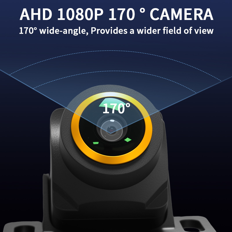 170 °   Câmera de Ré para Carr - 360 Degree Bird View Car Camera System avaliação e preço