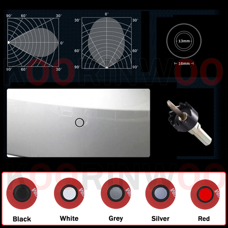 Sensores de Estacionamento Koo - Car Parking Sensor 8 Sensor Front Rear avaliação e preço