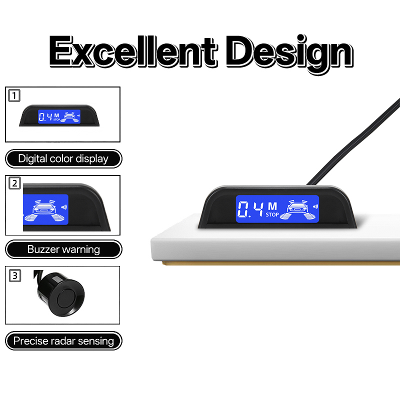 Hippcron kit de sensores de es - Parking Sensor Buzzer Display Indicator avaliação e preço